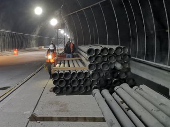 Tubería para red contra incendios del túnel de occidente, Colombia - Foto 01